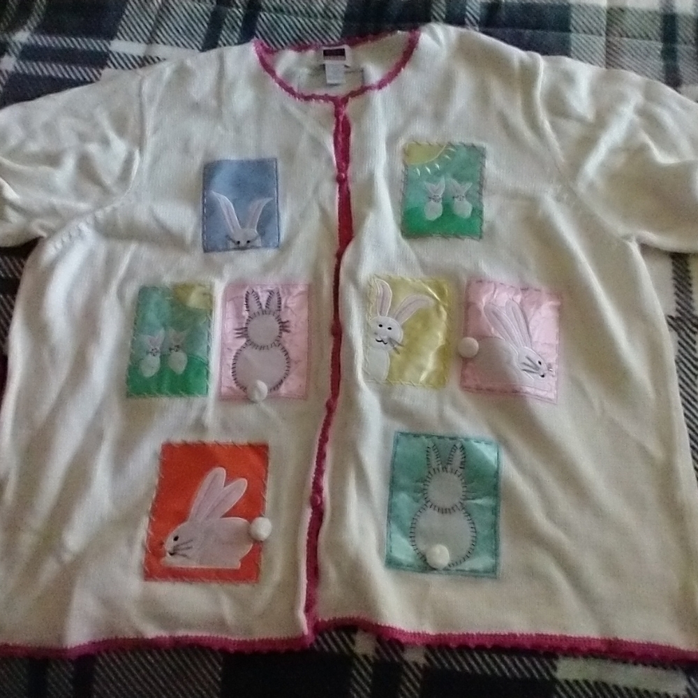 Short Sleeve Easter Sweater 4x